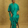 BLOOM Green Maxi Dress with Eyelet Details - Bojamiley Evolve Collection, All Colors