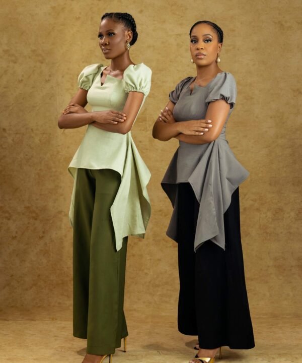MORAYO Wide-Leg Jumpsuit with Side Tail - Evolve Collection - Image 4