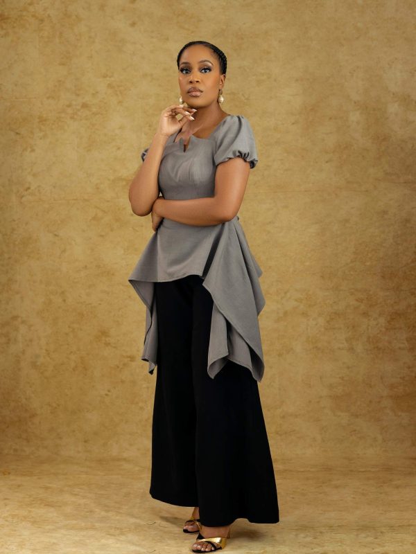 MORAYO Wide-Leg Jumpsuit with Side Tail - Evolve Collection - Image 2