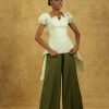 MORAYO Wide-Leg Jumpsuit with Side Tail - Evolve Collection