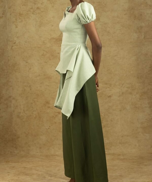 MORAYO Wide-Leg Jumpsuit with Side Tail - Evolve Collection - Image 5