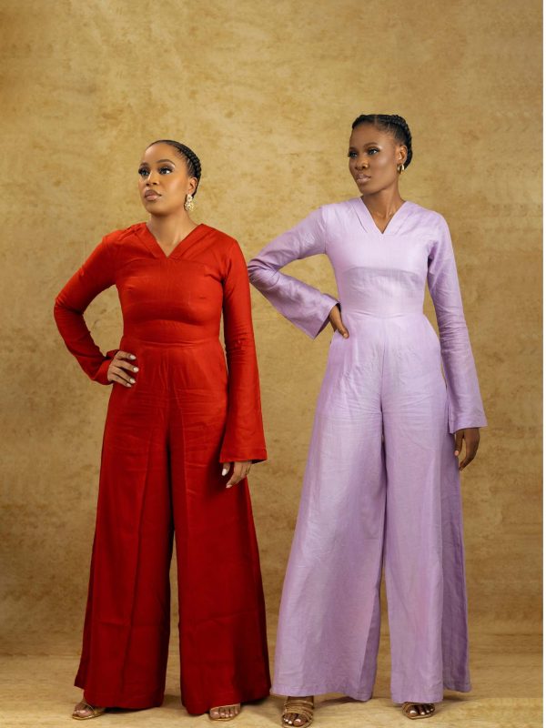AYOKA Red & Purple Wide-Leg Jumpsuit - Bojamiley Evolve Collection, All Colors - Image 5