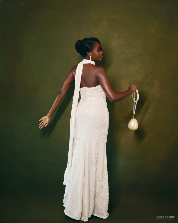 fitted wedding reception gown