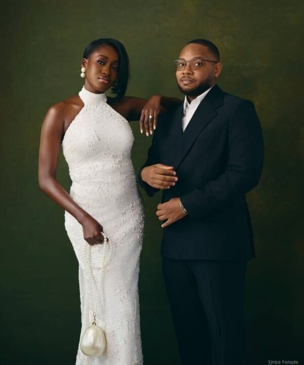 fitted wedding reception gown