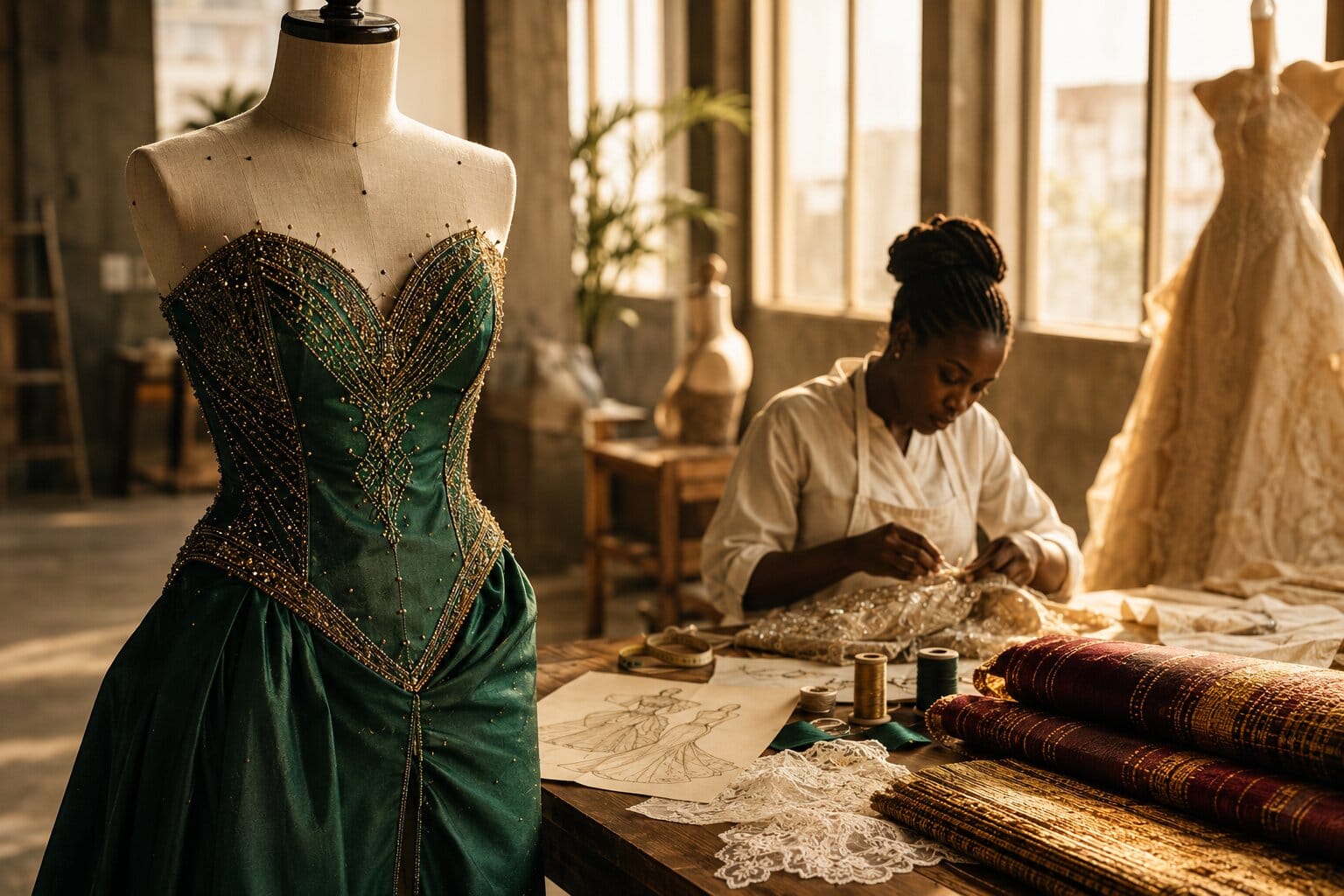 Lagos atelier and Nigerian fashion design studio shaping diaspora prom fashion