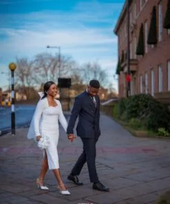 Alternative view of PRECIOUS Court Wedding Dress – Elegant Long Sleeve Civil Bridal Gown
